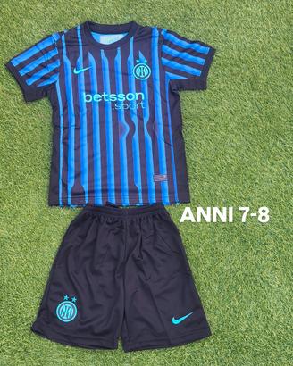 Maglia e pantaloncino Inter 2026 7-8 anni nuovo