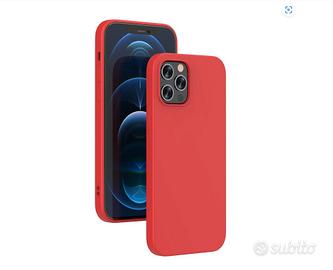 Cover Red in Silicone per iPhone 12 ProMax - Nuovo