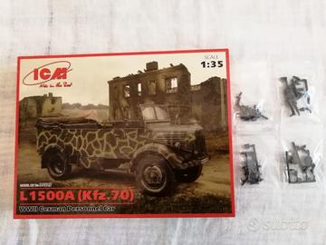 ICM 35525 L1500A (Kfz. 70) + fig. vari Tamiya, ICM