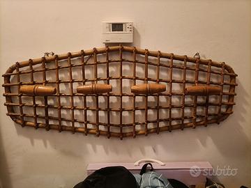 appendi abiti rattan anni 60