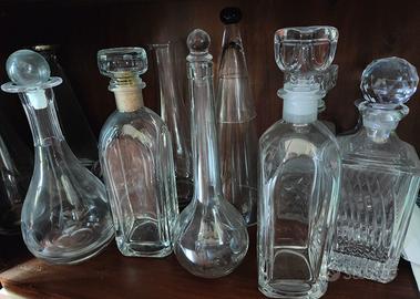 Bottiglie Vintage Vetro Cristallo per liquori