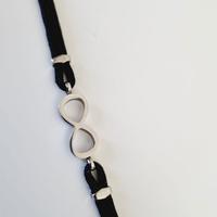 Braccialetto infinito acciaio 