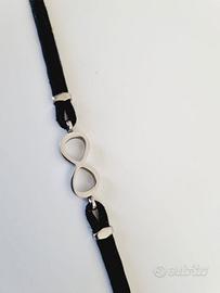 Braccialetto infinito acciaio 