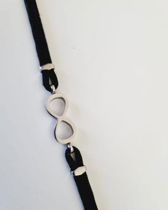 Braccialetto infinito acciaio 