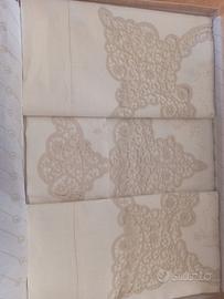 Lenzuola letto matrimoniale Pizzo di Cantù 