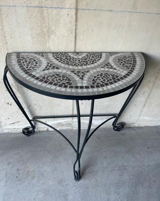 Mesa di giardino in mosaico stabile in ferro