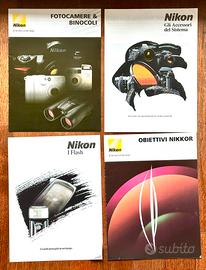 NIKON DEPLIANT FOTOCAMERE E ACCESSORI VARI