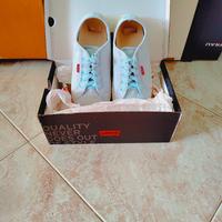 Sneakers cotone azzurre