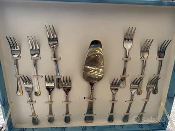 Set dolce inox più oro 24karati