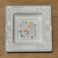 Posacenere in ceramica sarda smaltata Loddo 14x14