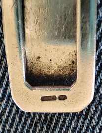 Fermasoldi Oro 750 e argento 925