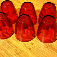Set 6 bicchieri rosso
