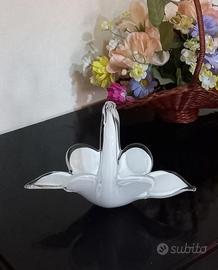 Cestino piccolo porta cioccolatini vetro vintage 