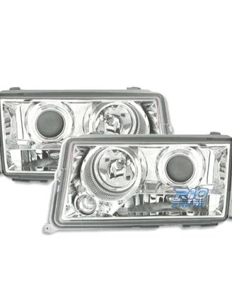 FARI MERCEDES 190 W201 82-93 LENTE CROMATA CON FON