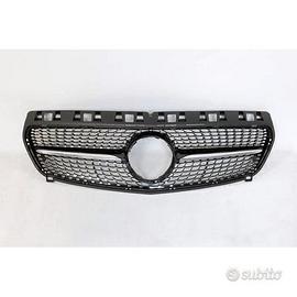 Griglia Paraurti Anteriore Per Mercedes Classe CLS X218 2012-2014 AMG Diamond - Pre Facelift, Nero Lucido - 2