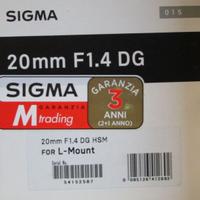 Sigma 20/1.4 DG (L-Mount)