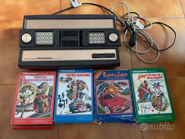 Intellivision PAL con modifica SCART e 4 giochi