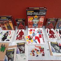 micronauti robot vintage red falcon king atlas etc