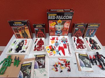 micronauti robot vintage red falcon king atlas etc