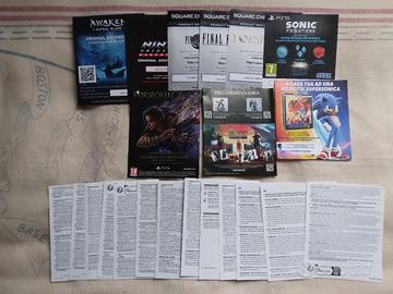 Codici da riscattare volantini fogli garanzia Ps5