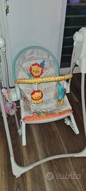dondolo musicale  fisher price + sediolina 