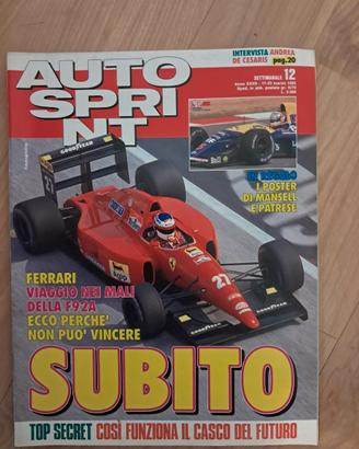 Autosprint 1992 Speciale Andrea De Cesaris - F92A