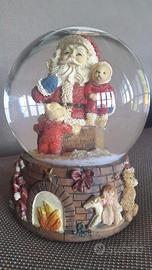 Boule a neige Palla di vetro con neve Babbo Natale