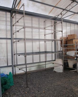 Scaffalatura componibile in acciaio inox