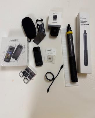 Insta360 X4 + Bastone 3m + SD 256GB - Usata 1 Volt