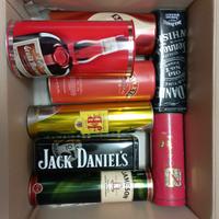 Contenitori latta bottiglie liquori. Da collezione