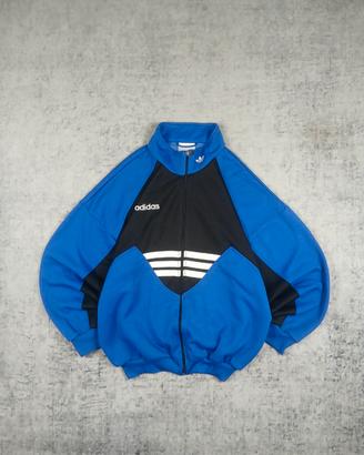 Felpa Giacca Adidas Vintage Blue Track Jacket 80s