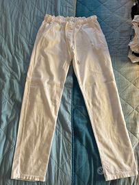 Pantaloni donna bianchi taglia M