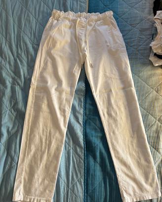 Pantaloni donna bianchi taglia M
