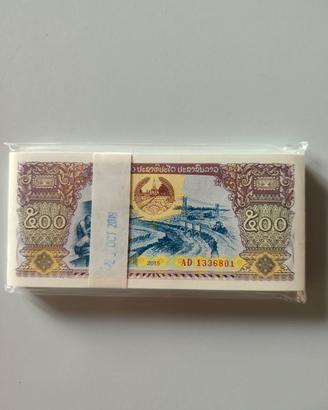 LAOS - Mazzetta da 100 banconote FdS/UNC