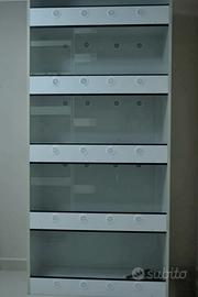 Batteria di terrari 6 posti 80x50x40 con tappetini