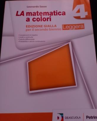 libro scolastico la matematica a colori 4