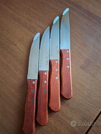 Coltelli da bistecca set da quattro, inox