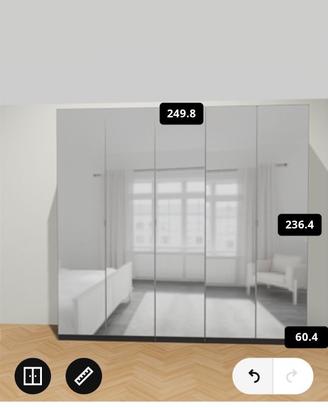 Armadio IKEA PAX con Ante a Specchio Elegante