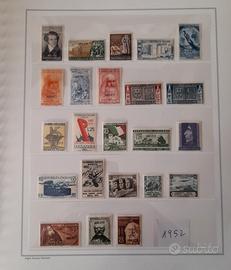 Francobolli amg ftt Trieste 1952 annata completa 