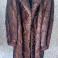 PELLICCIA LUNGA CODE DI VISONE tg 42/44
