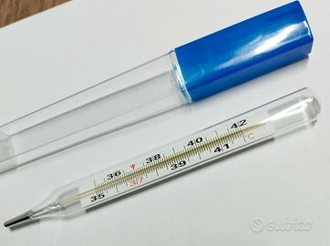armpit glass thermometer vintage anni 80/90 nuovo