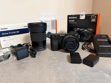 Sony A6400 Kit 16-50mm + Accessori