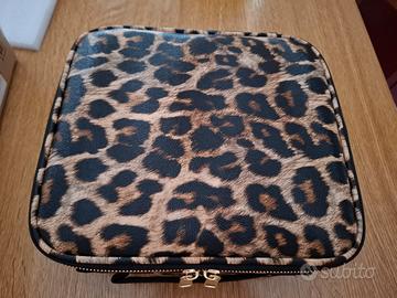 Beauty case animalier con specchio e luce