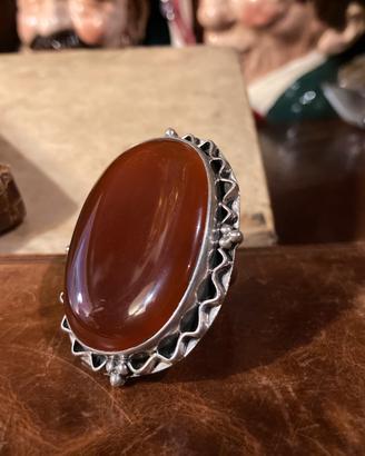 Grandissimo anello pietra e argento