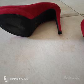 Scarpe rosse tacco 8/10 n 39