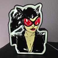 lightbox cat woman stampa 3d