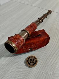 Cannocchiale vintage ottone Dollond London 1920