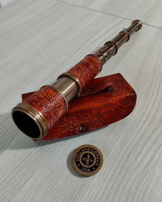 Cannocchiale vintage ottone Dollond London 1920