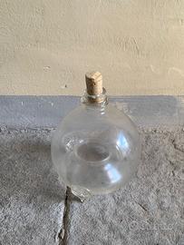 Acchiappamosche in vetro con tappo in sughero