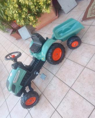 Falk trattore a pedali farm lander 2054L con rimor